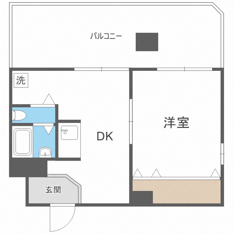 サンビラ大手前の間取り