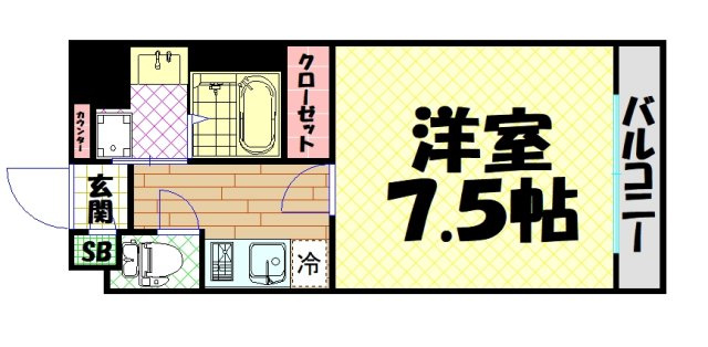【間取り】 | アスヴェル阿波座BLUE EARTH