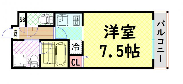 【間取り】 | グランシス難波西