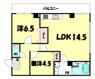 【間取り】 | ソレイユ北野