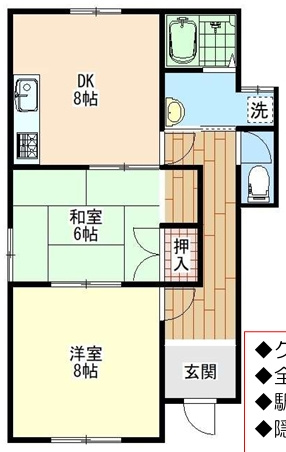 茶臼山町テナントの間取り