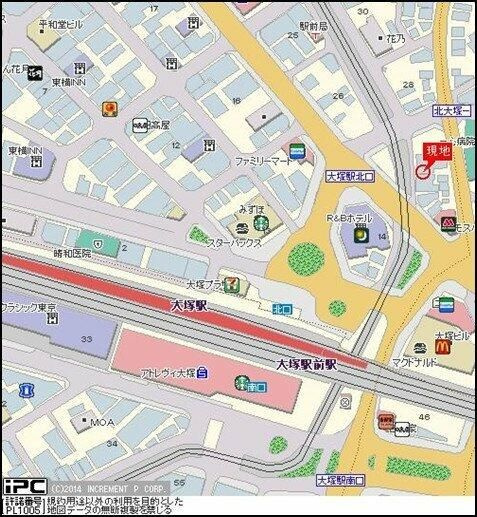 ロイヤルパレス大塚駅前の地図
