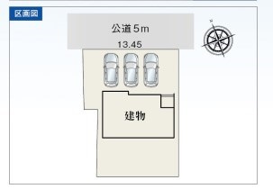 牧之原市静波3期　の区画図