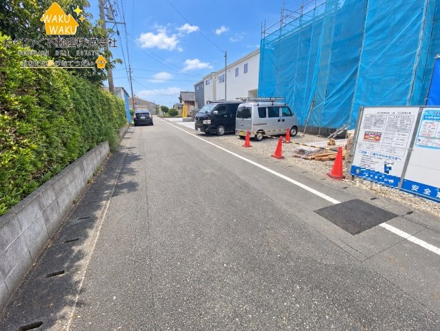牧之原市静波3期　の前面道路含む現地写真|【限定1棟】2026年9月下旬撮影