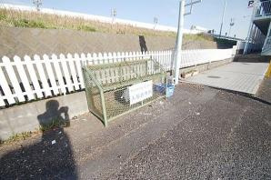 川崎市多摩区菅稲田堤２丁目のアパートの庭