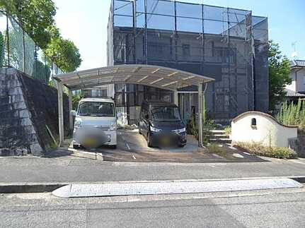 安佐北区あさひが丘５丁目の前面道路含む現地写真