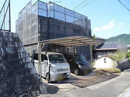 安佐北区あさひが丘５丁目の前面道路含む現地写真