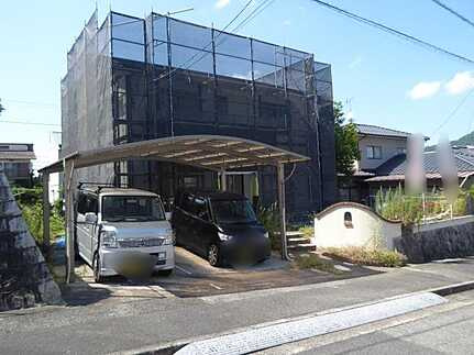 安佐北区あさひが丘５丁目の前面道路含む現地写真