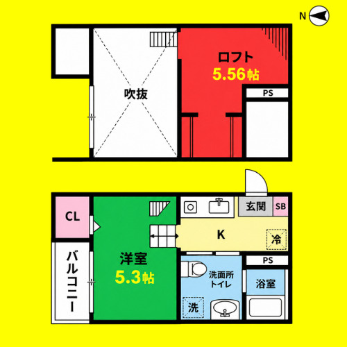 ATLAUS　道徳(アトラスドウトク)　名古屋市賃貸　仲介手数料無料の間取り