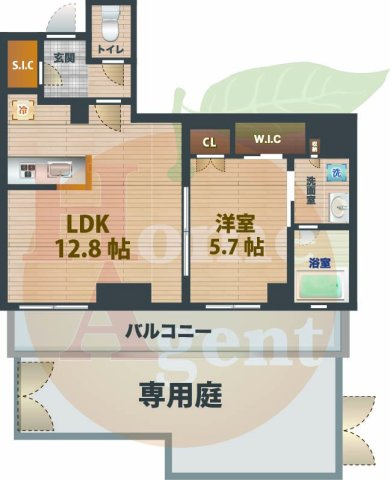 【間取り】 | ウエリスアーバン中野坂上 | 1LDKのお部屋です。