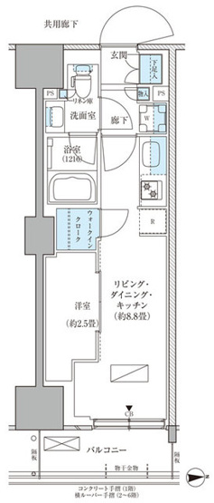 【間取り】 | パークアクシス品川天王洲アイル