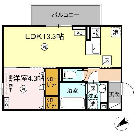 D-ROOM パレットハウスの間取り