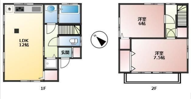板橋区若木２丁目　戸建ての間取り