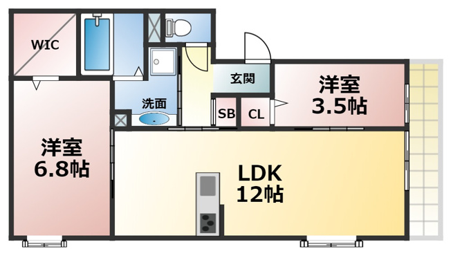 【間取り】 | プロスぺリタ　仲介手数料無料
