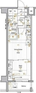 PREMIUMCUBE池袋本町の間取り