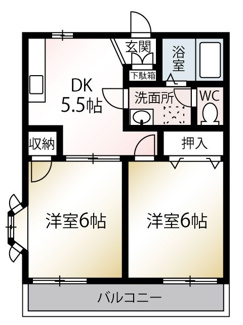 【間取り】 | グレープハイムＢ棟