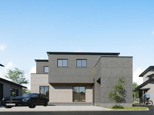 新築一戸建て　福山市千代田町　【仲介手数料無料】の外観パース