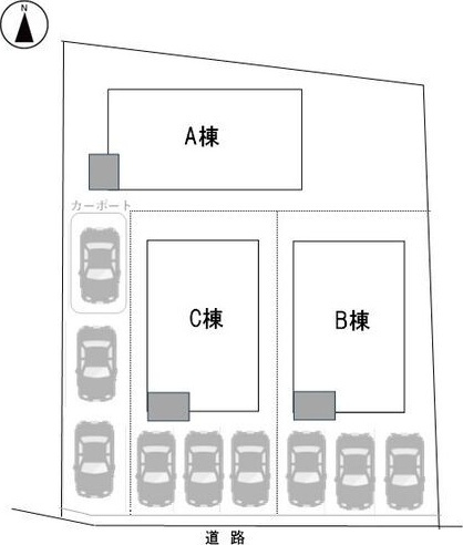 東起町4-117KODATEXⅥ-Bの区画図