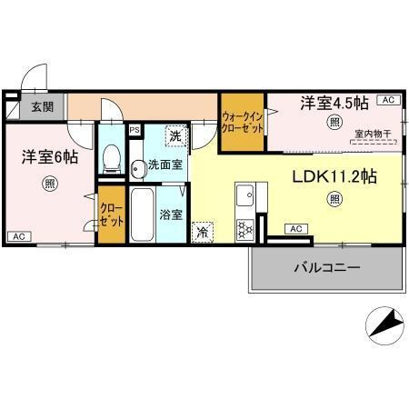 D-ROOM パレットハウスの間取り