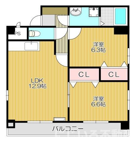 コーポかねきよの間取り
