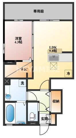 エスポワールB棟の間取り