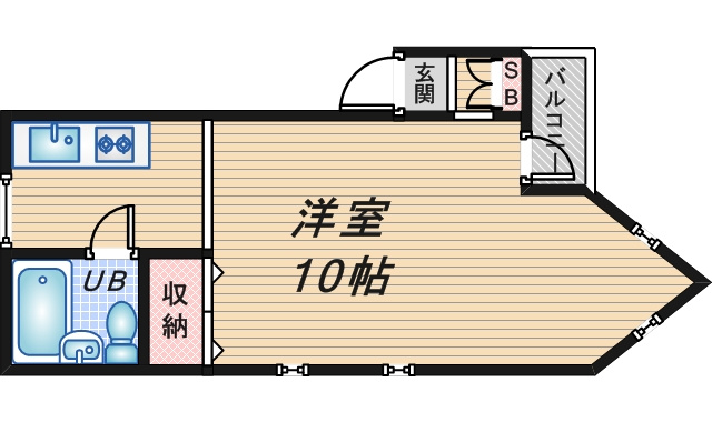 サニーハイツ日興の間取り