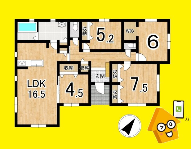 牧之原市細江9期　 新築戸建の間取り