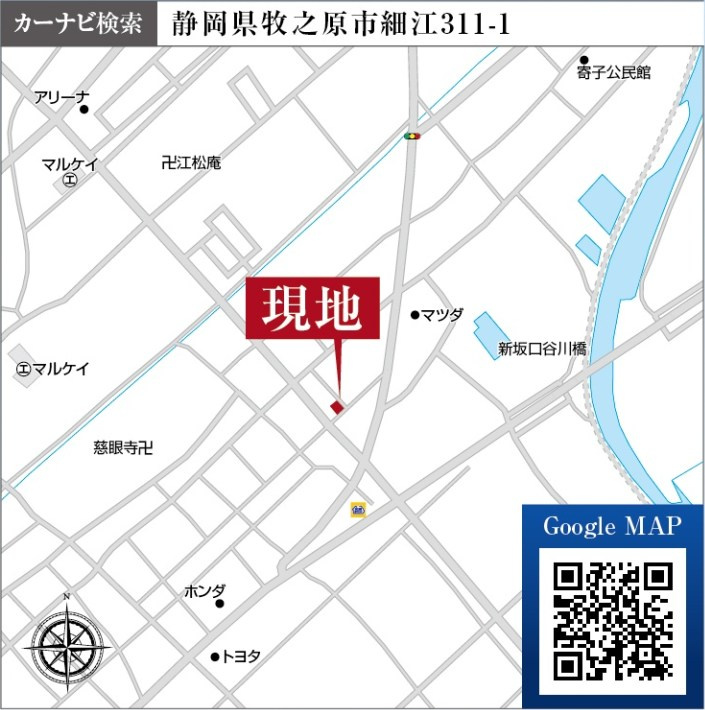 牧之原市細江9期　 新築戸建の地図