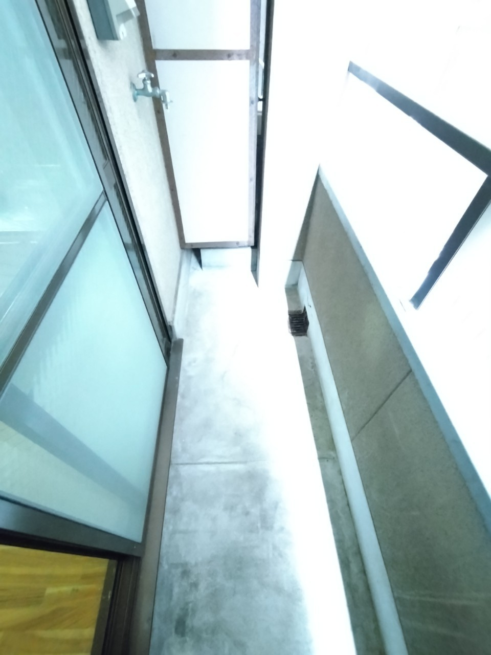 上田辺マンションのバルコニー