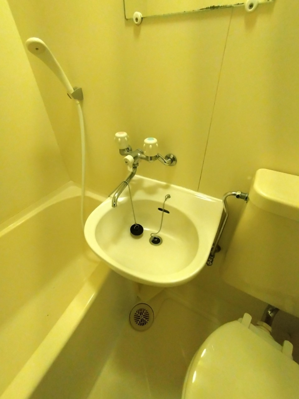 上田辺マンションの洗面所