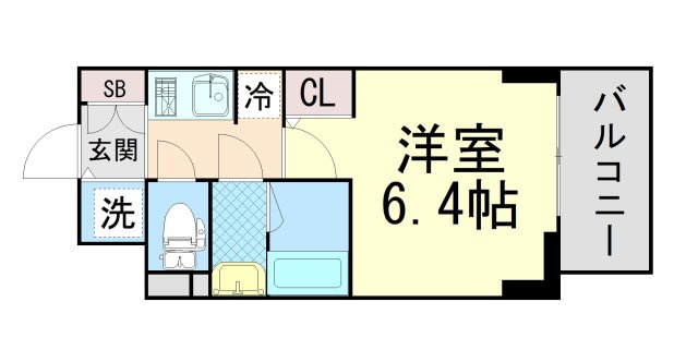 S-RESIDENCE神戸元町の間取り