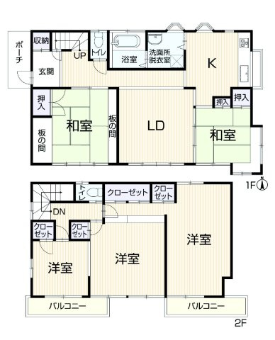 【中古】高崎市倉賀野町　５LDKの間取り