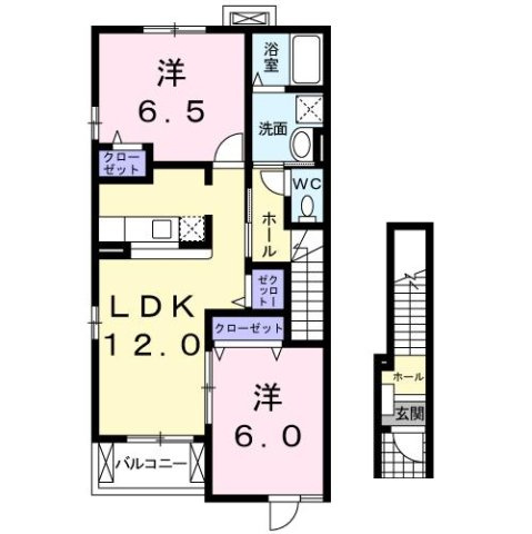 【間取り】 | グリーン　ビーンズＢ