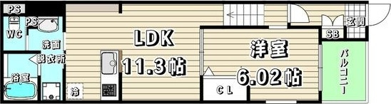 リヴェール元中野Ⅱの間取り
