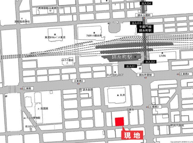 エスティメゾン錦糸町Ⅱの地図