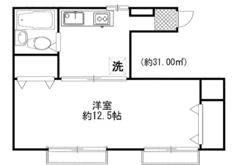 シャモット市ヶ谷の間取り