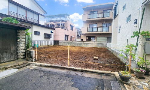練馬区上石神井1丁目　カラーセレクト対応　駅チカ限定1区画の前面道路含む現地写真