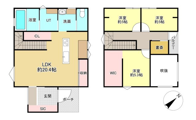 愛知郡愛荘町島川の間取り