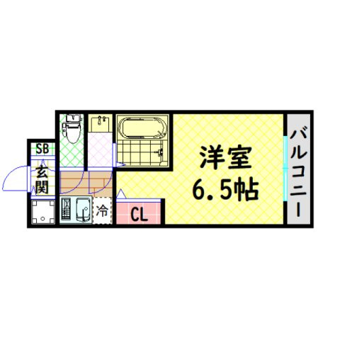 【間取り】 | プレサンス松屋町駅前