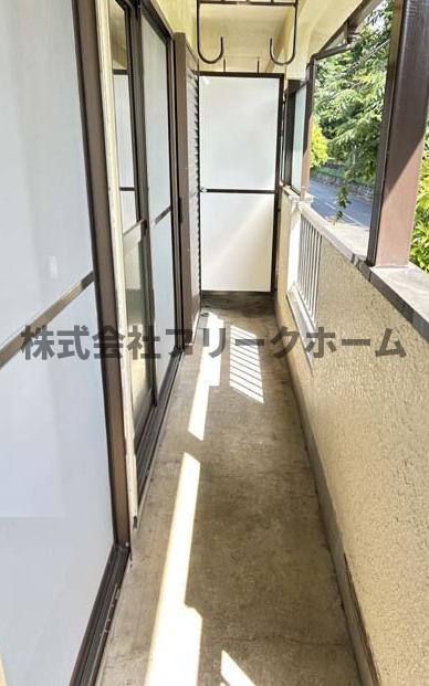 増田コーポⅢ号棟のバルコニー