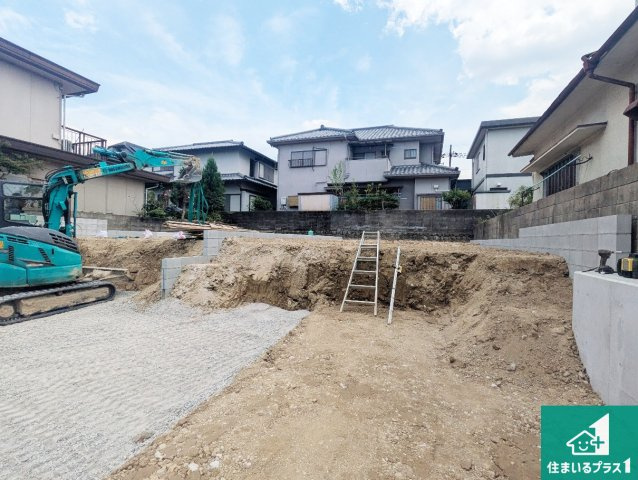 枚方市長尾台　第1期　新築一戸建ての外観|周辺は落ち着いた街並みの住宅地！子育てがしやすい住環境です！まだ未完成ですが、現地でしかわからない事もございます。是非一度ご覧ください。