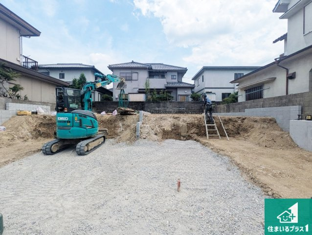 枚方市長尾台　第1期　新築一戸建ての外観|周辺は落ち着いた街並みの住宅地！子育てがしやすい住環境です！まだ未完成ですが、現地でしかわからない事もございます。是非一度ご覧ください。