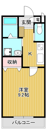 【間取り】 | スマイルⅠ番館 | 間取りです
