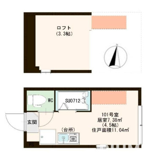 【間取り】 | ハーモニーテラス 志茂Ⅱ 