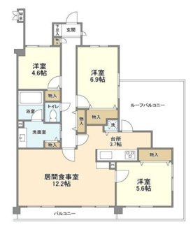 【間取り】 | デュエット北千住クレア | 間取りです。