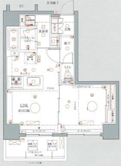 【間取り】 | クレヴィスタ南千住 | 間取りです。