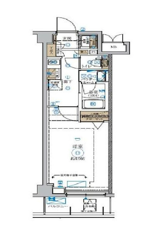 板橋区板橋４丁目の賃貸マンションの間取り