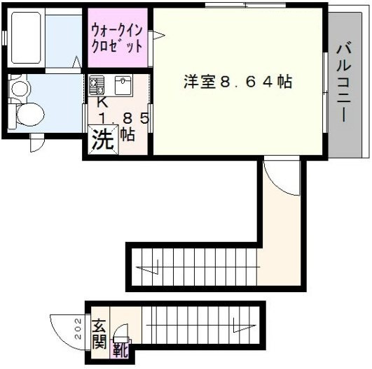 ＨＯＵＳＥ．Ｋの間取り|間取りです。