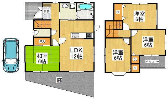 【間取り】 | 錦織南二丁目戸建