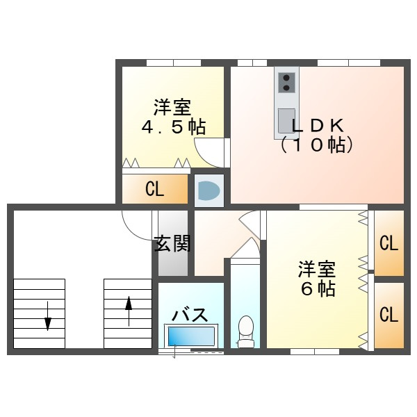 中町マンションの間取り